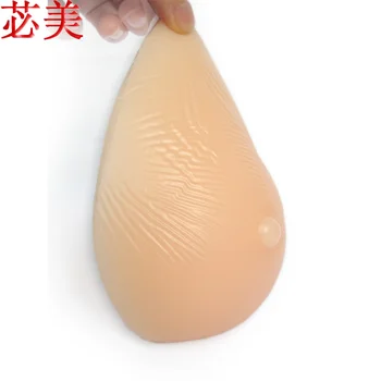 

500g Drops of water Adheres securely to the body triangle breast cancer Silicone Breast Forms Prosthesis Mastectomy