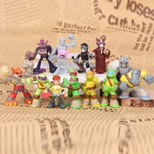 

12 Pieces /Set Heroes Turtles Ninjago Figures Leonardo Dolls Toys for Boys Kids Children's Birthday Gift Ninja PVC Hand do Toys