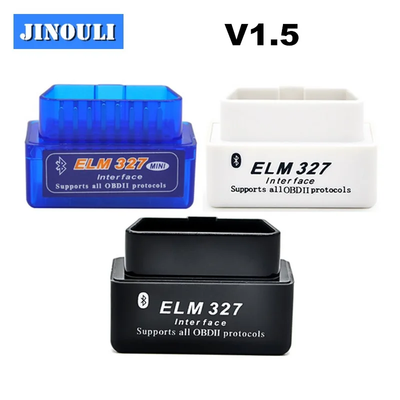 Супер мини сканер ELM327 V1.5 3 цветов BT PIC18F25K80 чип OBDII elm327 v1.5 OBD2 Bluetooth поддерживает