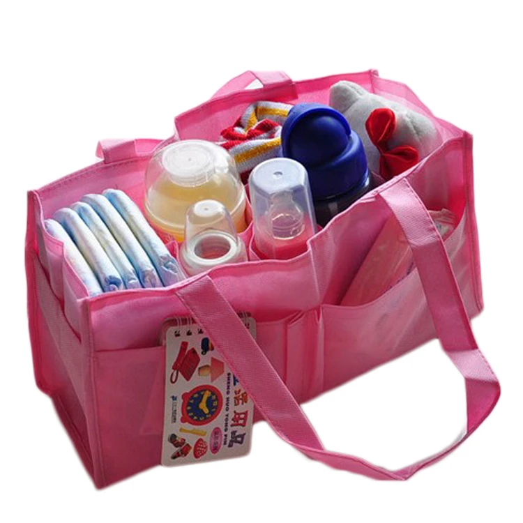 

33cm*18cm Color Random Multifunction Portable Mummy Liner Handbag Storage Box Free Shipping BG-0585-Random