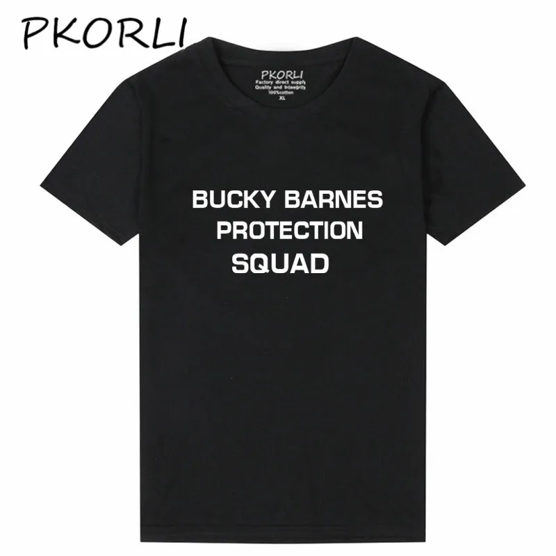 Pkorli Bucky Barnes Protection Squad T Shirt Women Casual