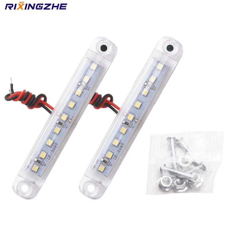 RXZ 10 шт. 24 В 9SMD светодиодные фары для грузовиков габаритные огни автомобиля