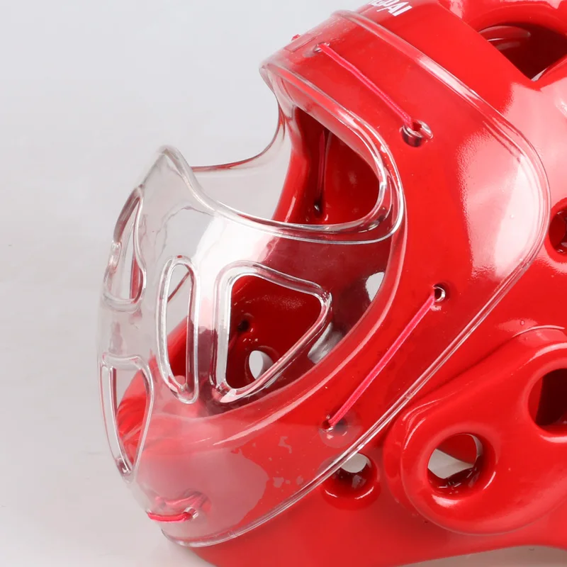 Для взрослых детей каратэ шлем фитнес тхэквондо шлемы шлем WTF головной убор с лицевой маской полная защитная поддержка
