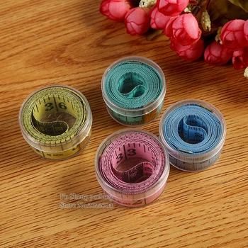 

Costume gifts Mini Measurer Measuring Body Waist Tape Measurer 60inch 150cm Fat Weight Loss Measure Retractable Ruler100pcs/lot