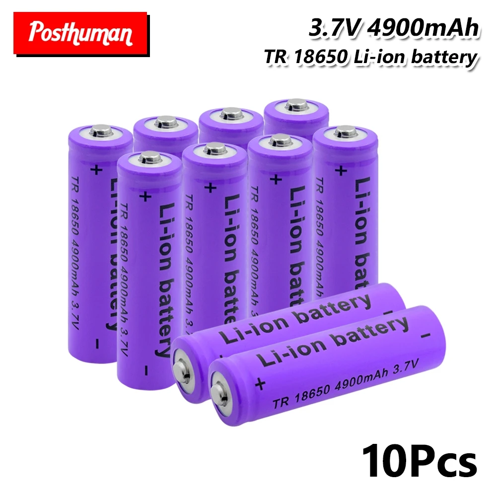 2019 postuman 100% Новый оригинальный литий ионный аккумулятор 18650 3 7 V 4900mAh с печатной