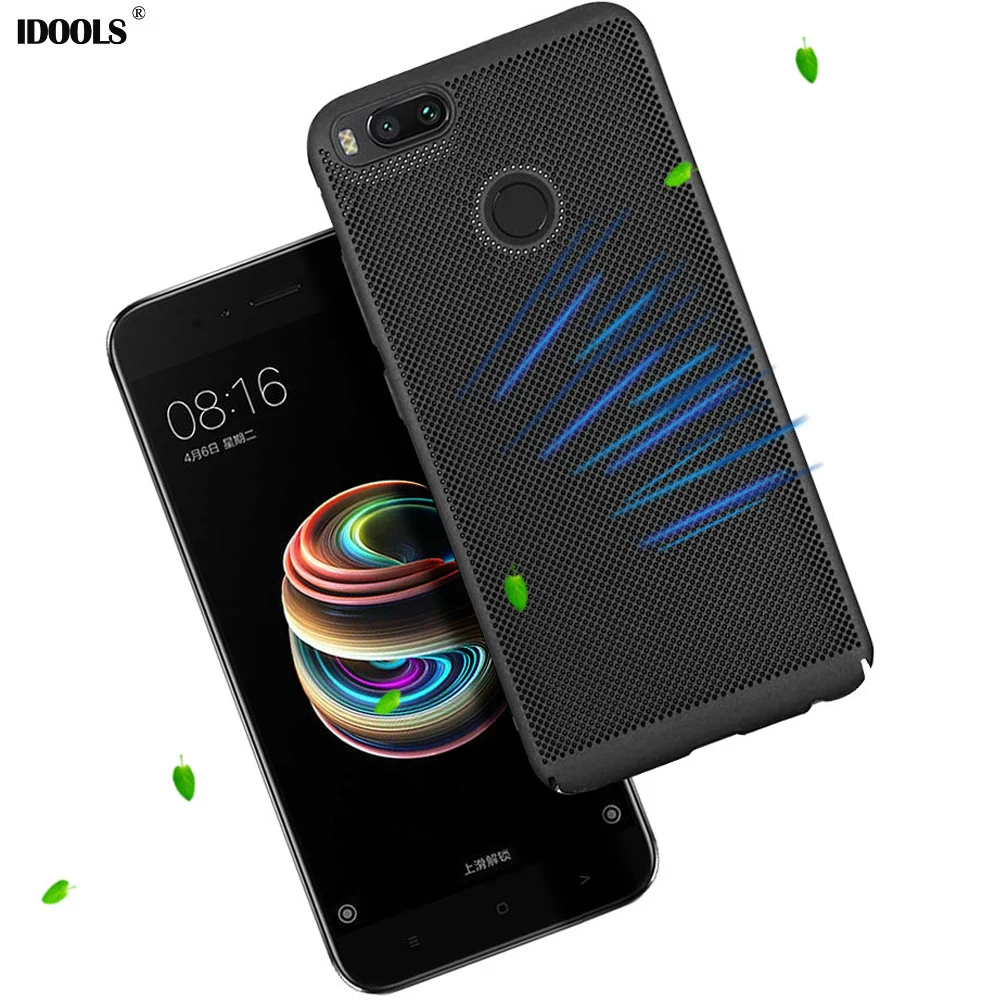 

IDOOLS Heat Dissipation Case For Xiaomi mi A1 miA1 Back PC Cover Matte Hard Plastic Protect Phone Bag Cases For Xiaomi mi 5X A 1