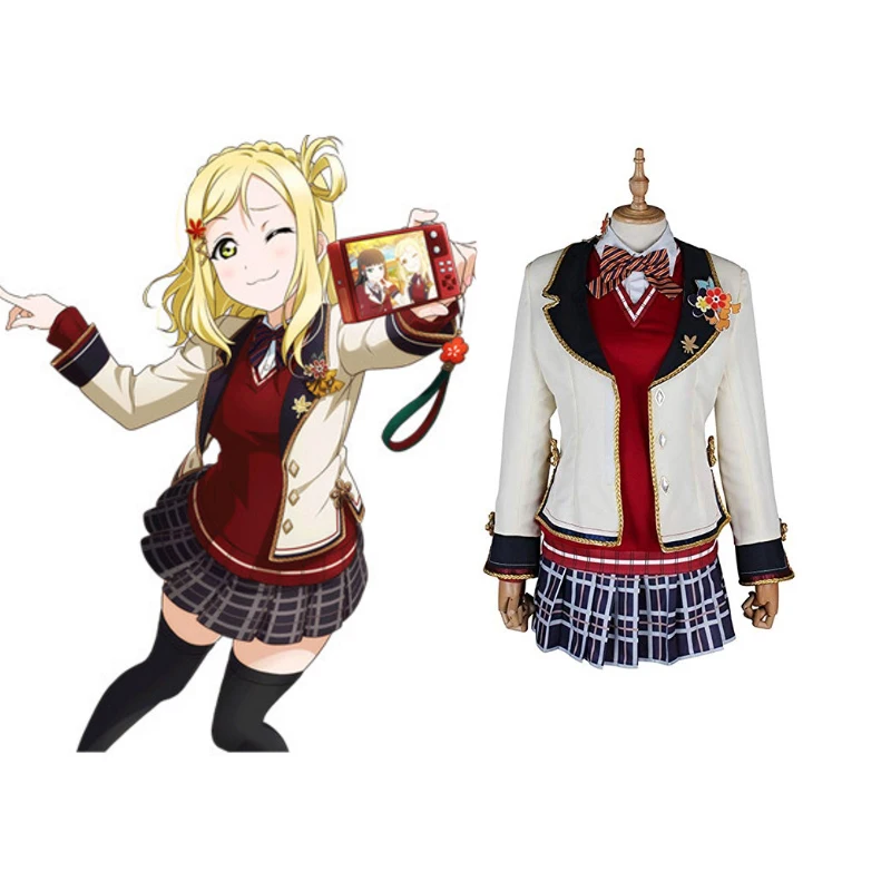 Мари охара для косплея Love Live Sunshine костюмы Униформа Аниме Костюм карнавальный
