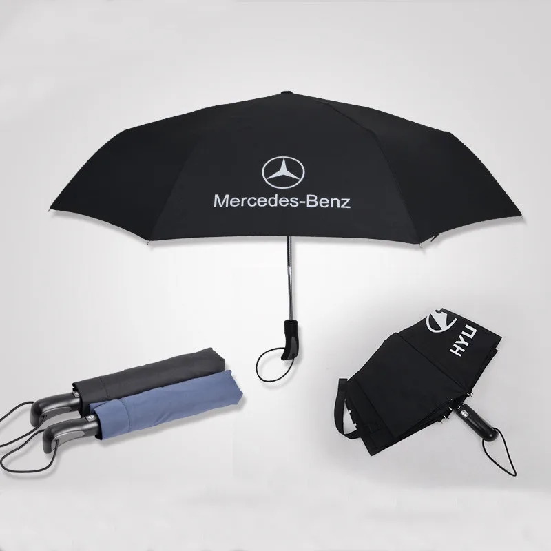 Famous Brand Car Logo Printed Big Size Umbrellas For Sale Double Layers