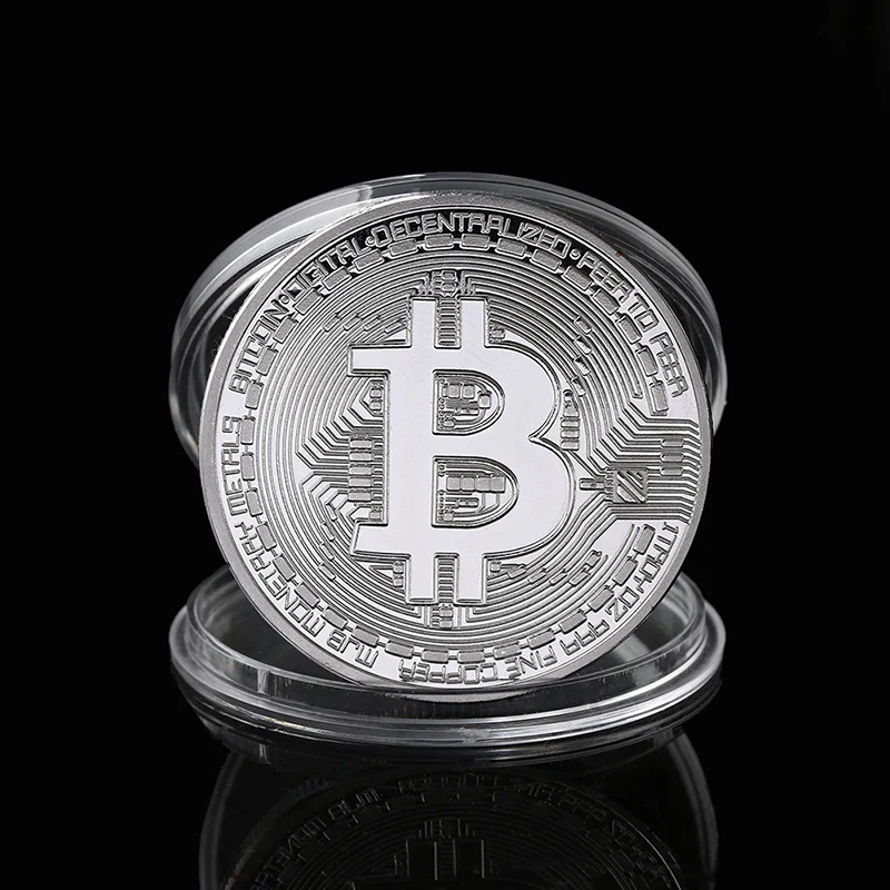 3 pcs a lot Bitcoin toy Plated Bit coin toy  magic bit coin toy (21)