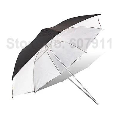 4 в 1 Кронштейн для вспышки света(D) Горячий башмак с держателем зонта+ 43 мягкий зонтик и черный отражающий зонтик для DSLR