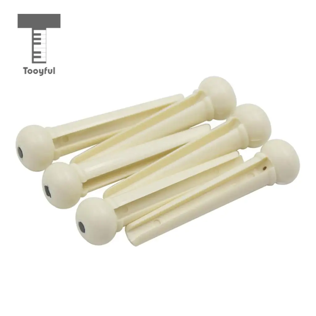 6pcs ABS Wooden Good Hardness Guitar Pegs String Turned Bridge Pin Set for Acoustic Guitar Bridge Pins Replacement Accessories
