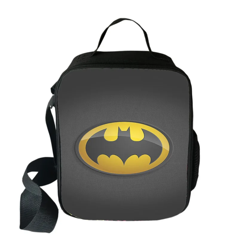 Супер герой Бэтмен мультфильм крутая изолированная сумка для обеда для детей Детская сумка для обеда Термосумка для еды в школу для девочек и мальчиков - Цвет: batman 8