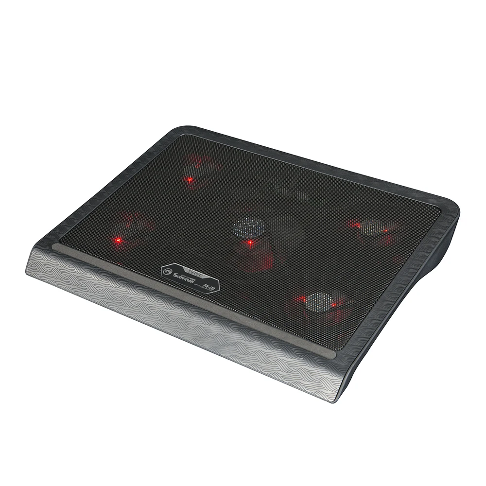 

MARVO FN33RD Cooling Fan LED Red Light USB Quiet Cooling Pad Cooler with 5 Cooler Fans for up to 17 Inch Laptop Notebook