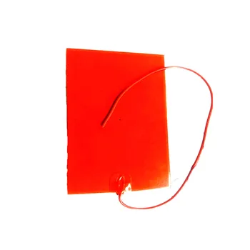 

220v 450w 240*470mm silicone heat bed for 3d printer adhesive 1 side 100k thermistor 4mm hole center 1000mm lead from short