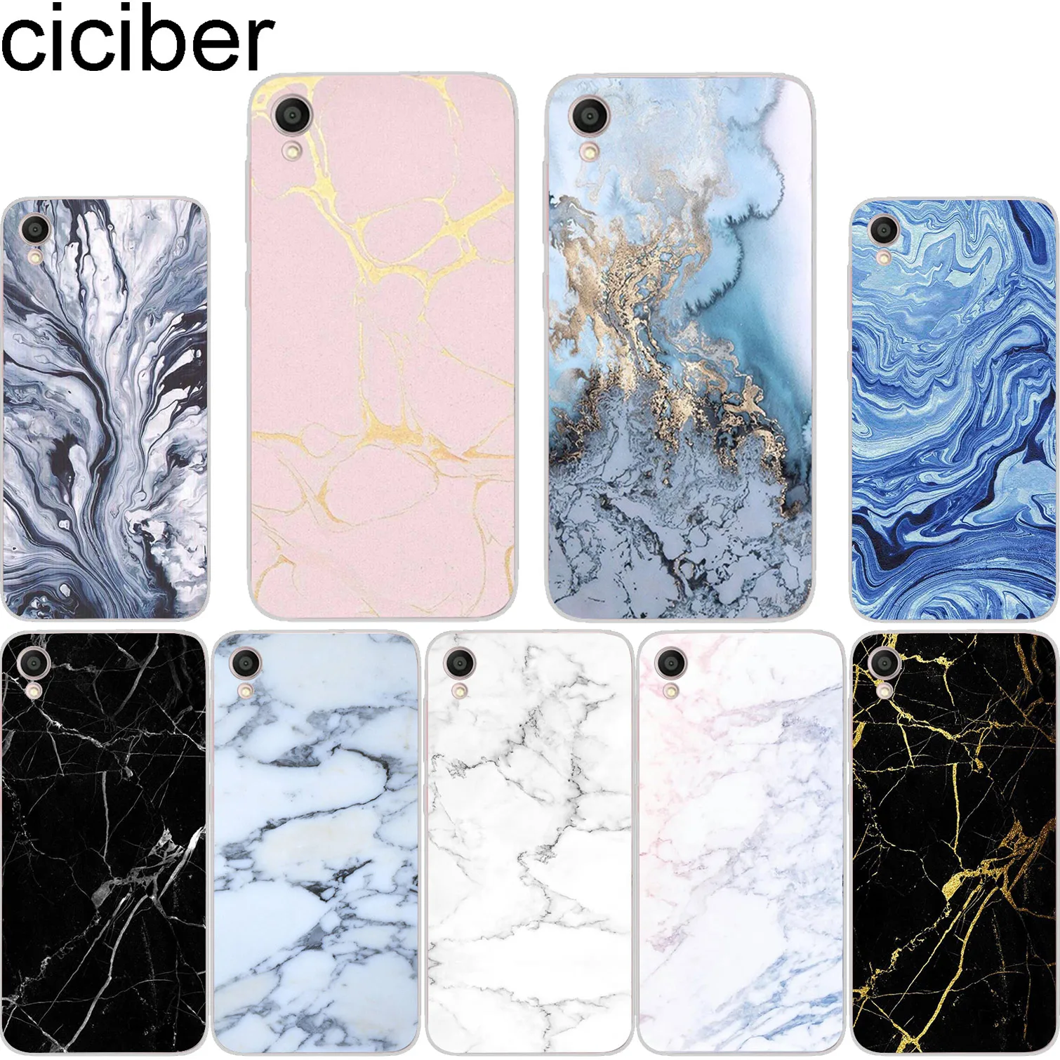 

ciciber For ASUS ZenFone Live L1 V 3 GO Zoom S Cover Clear TPU For ZenFone MAX Pro Plus Lite L1 M1 Soft Phone Cases Coque Marble