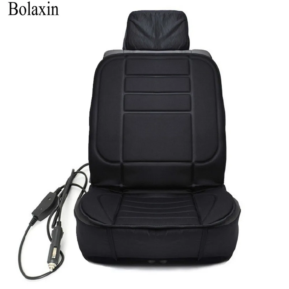 

Bolaxin high qulity Universal 12v Heated Car Van Front Seat Cover Padded Thermal Cushion Warmer Adjustable Temperature