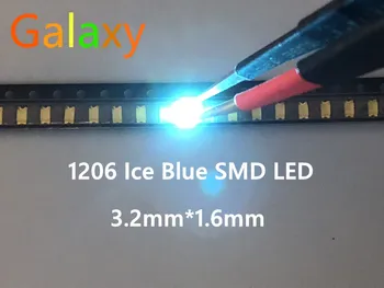 

2000PCS 3216 1206 Ice Blue 0.01W Super Ultra Bright SMD LED Indication smd 1206 led clear blue 1206 diodes