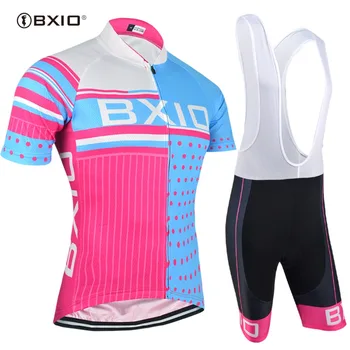 

BXIO Women Cycling Jersey Set Pro Team Bike Wear Breathable Riding Clothes Ropa Mujer Ciclismo Road Bike Clothing BX-0209RB013