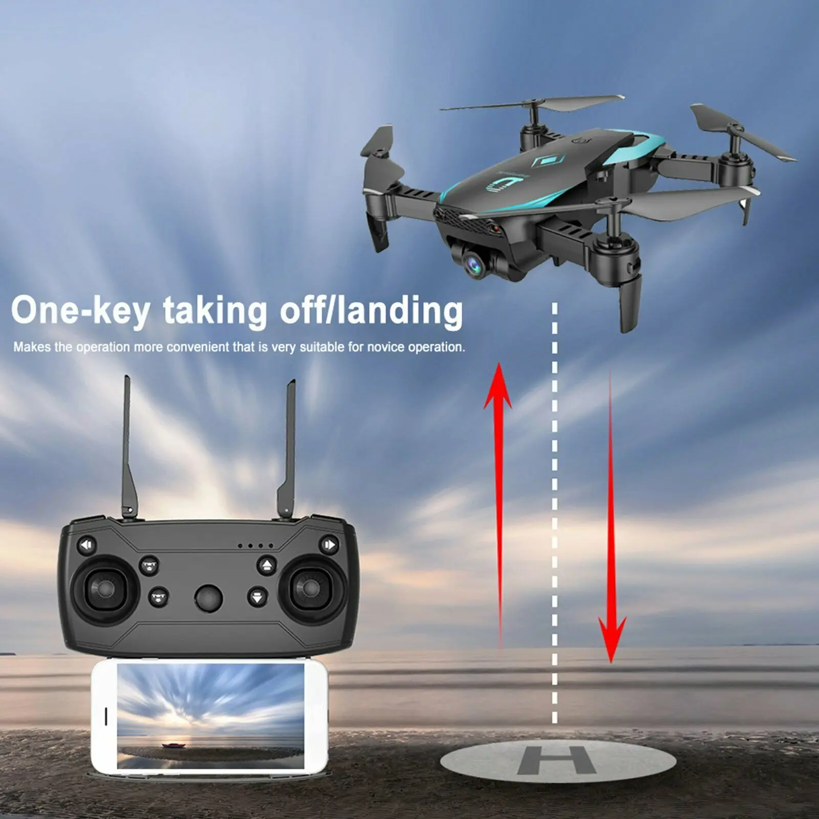 HD селфи камера WiFi FPV складная рука 4CH RC Дрон высота удержания с камерой