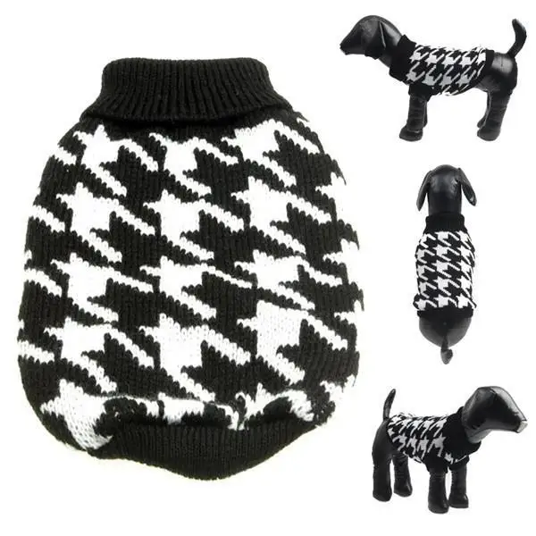 Новые свитера для домашних собак, мягкие теплые вязаные пальто верхняя одежда, маленькие и большие теплые пальто для собак