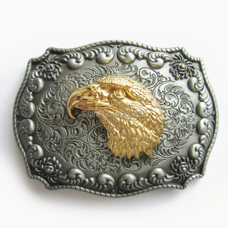 Distribute Belt Buckle Golden Eagle Head Western Buckle Belt Buckle