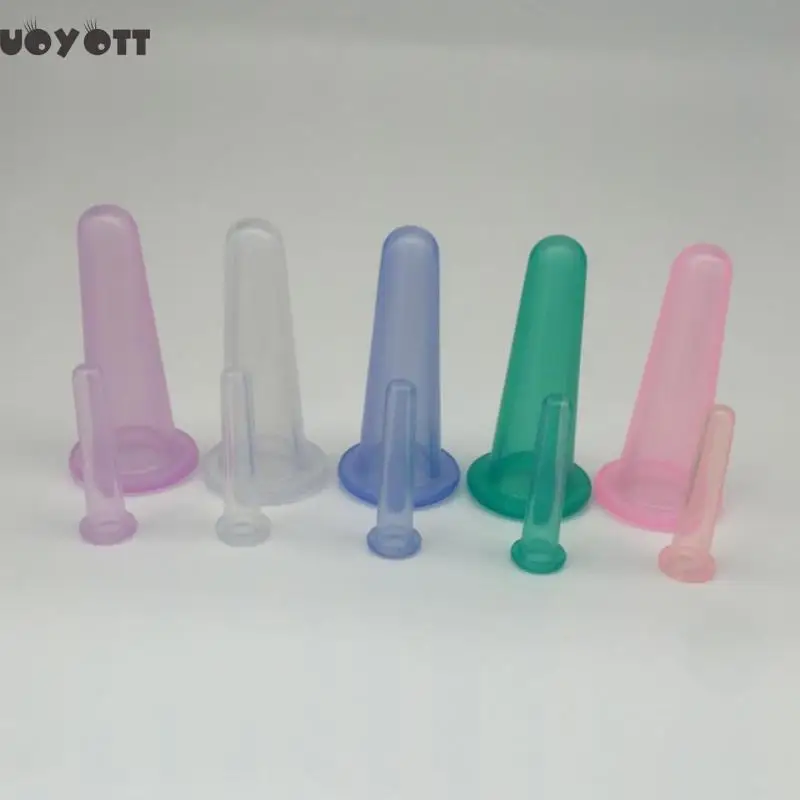 

5 Colors Vacuum Cupping Mini Portable Silicone Massage Vacuum Body Facial Cup Anti Cellulite Cupping Therapy 15x50mm