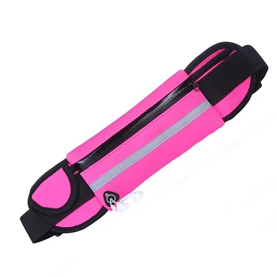 Сумки для спортзала многофункциональная Беговая поясная сумка Сверхлегкая водонепроницаемая сумка для мобильного телефона поясная сумка спортивный фитнес-рюкзак для поездок на велосипеде - Цвет: Pink