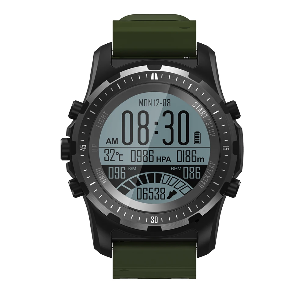 

GPS watch support air pressure altitude temperature various modes of movement heart rate monitor smart watch for iOS Android