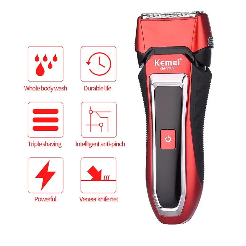 Günstige Schnell Ladung Elektrischen Rasierer Ganze Körper Wasserdichte Elektrische Rasierer Nass Trocken Dual Verwenden Leistungsstarke Rasieren Maschine Männer Bart Trimmer 31