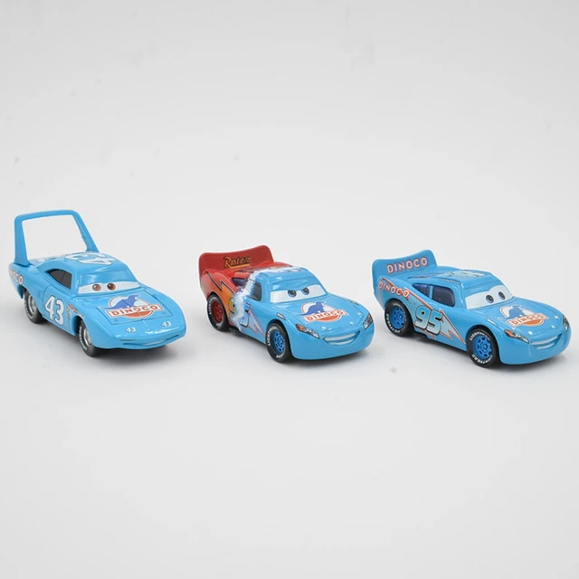 Disney Pixar Cars 3pcs Lightning Mcqueen Dinoco Family No.43 The King 1:55  Diecast Metal Alloy Toys Best Gifts For Kid Cars Toys -  Railed/motor/cars/bicycles - AliExpress