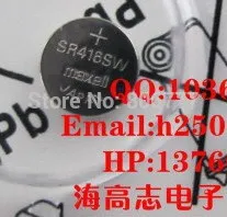 MA-XELL оксид серебра батарея кнопки SR416SW 337 4,8*1,6 мм 8 mah 1,55 v