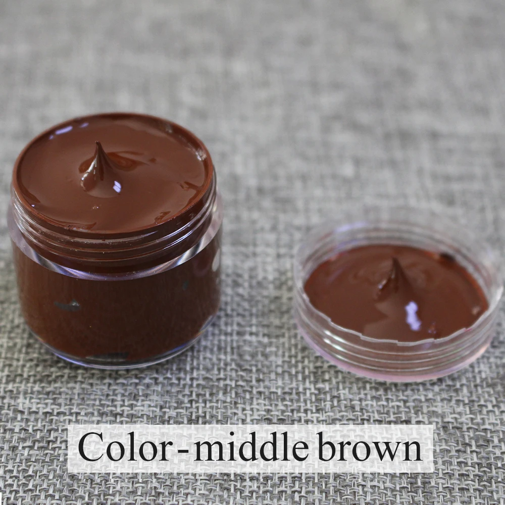 

Leather coloring paste- Middle brown ,bag,sofa, shoe,clothing, repair or change leather color