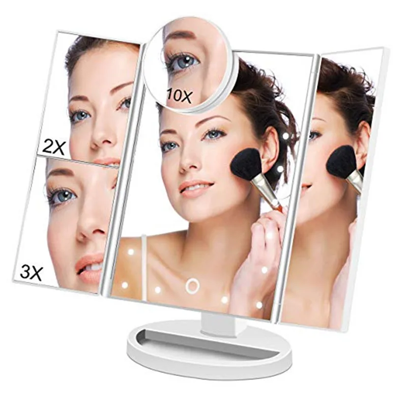 1X\10X Makeup Mirror Vanity LED Light Bulbs Kit 24 led Bulbs Cosmetic Make up Mirrors Bulb