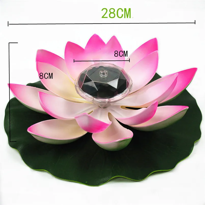 Solar Powered Garland Light LED Flower Light Floating Fountain Pond Garden Pool Lamp Decoration Luces Led Decoracion 40JUL1607