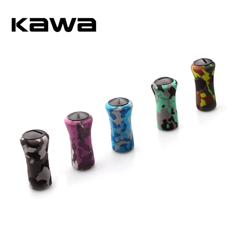 Kawa 1pc Fishing Reel Handle Knob Materials Camouflage EVA Lighte For Daiw/Shim Reel DIY Handle Accessory Include 2pcs Bearings