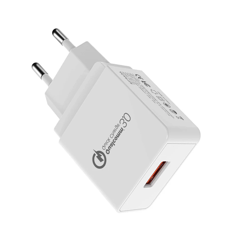 CHUNFA EU Plug USB Charger for Xiaomi Mi6 Mi5 MIX 2S Quick Charge 3.0 18W Fast Samsung S8 Plus S7 S6 Note 8 Adapter | Мобильные