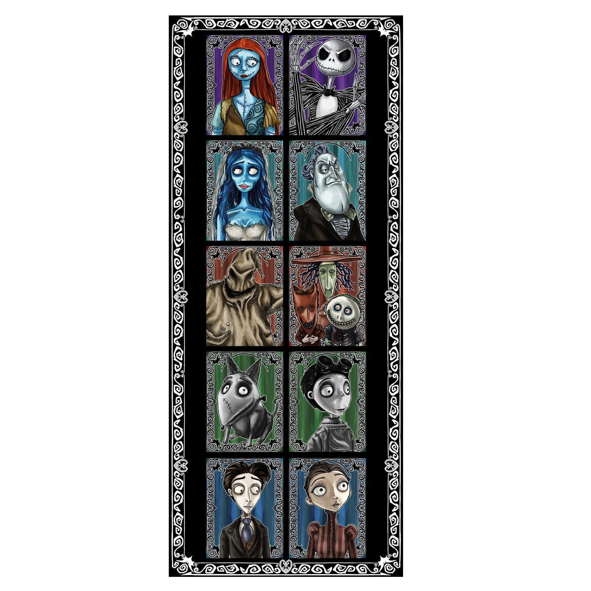 

LOUVIZEM 5D Diamond Painting TIM BURTON CHARACTERS Diamond Painting Kit 5D Diamond Embroidery Paint with Diamonds Diamond Dotz