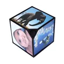 Por Home Goods Picture Frames Good 360 Rerating Photo Frames Revoling Multi Picture Cube Black Home Decor Family Nov 25