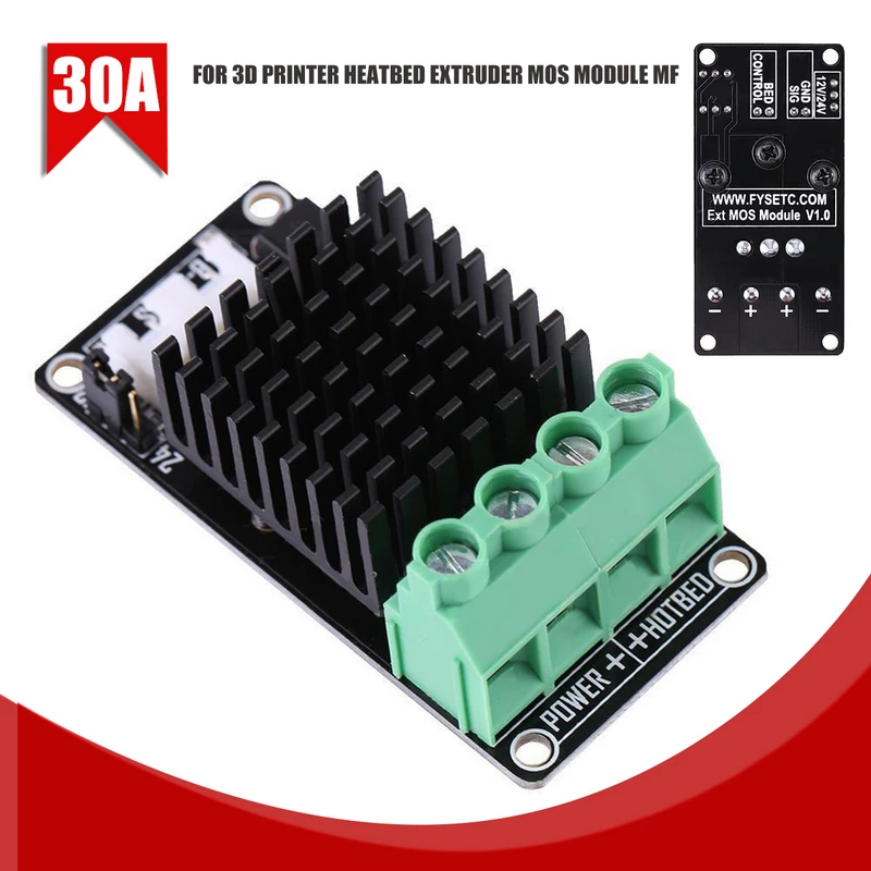 Mayitr 1pc 30A Heating-Controller MOS Module MKS MOSFET For 3D Printer Heatbed Extruder MF