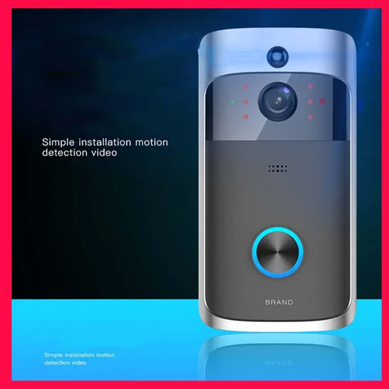 

Home Wireless WiFi Video Cat Eye Doorbell Smart Voice to Talk Video Security Monitor Doorbell Infrared M3