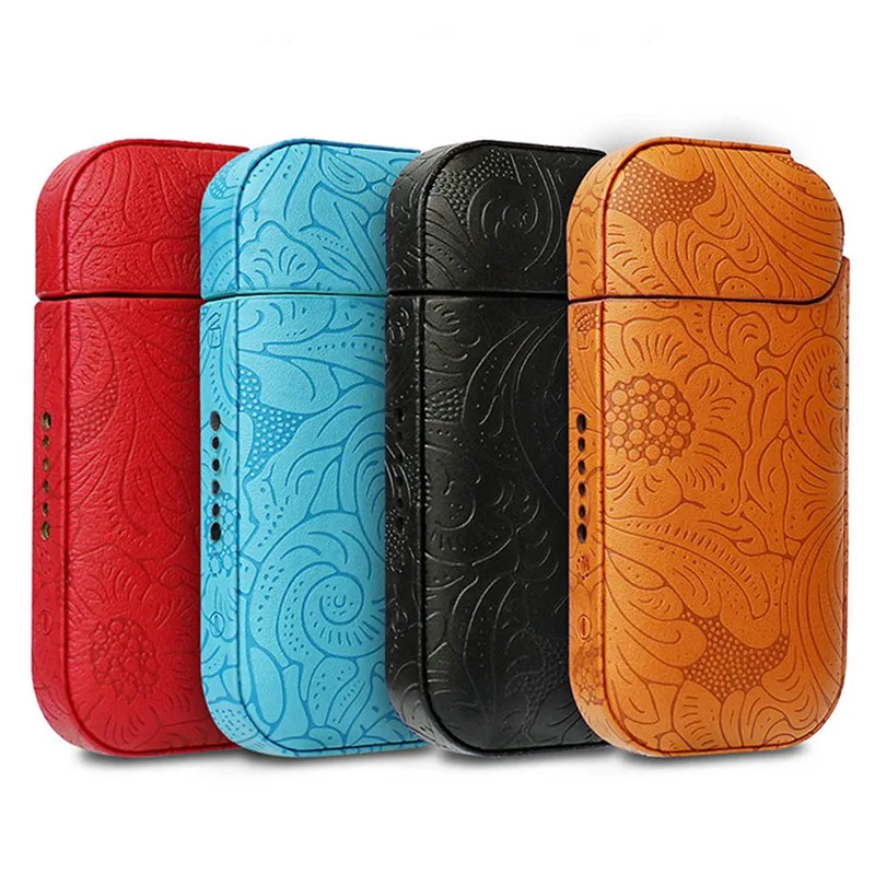 

hot style Leather Case Plus Electronic Cigarette PU Leather Case for IQOS 2.4