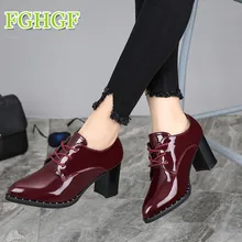 

Fashion Women's Hollow Shoes Shallow Mouth Single Shoes Thick Heel Shoes Feminino Confort Chaussure Femme