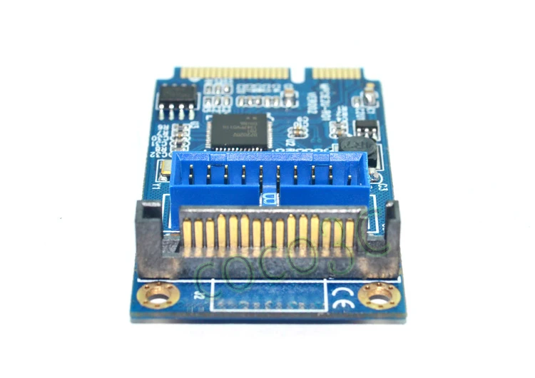  Mini PCI-e a 2 puertos USB 30 adaptador USB3.0 a mini tarjeta PCI-e + cabezal USB hembra de 19/20 p