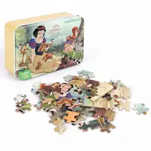 Принцесса 60/100 шт Белоснежка головоломка для детей 4-8 для детей Обучающие Развивающие Пазлы игрушки рождественские подарки