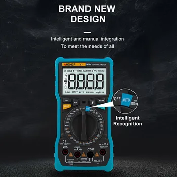 

Digital Multimeter LCD Backlit Screen 6000 Counts TRUE RMS Digital Multimeter Square Wave Output Automatic/Manual Range