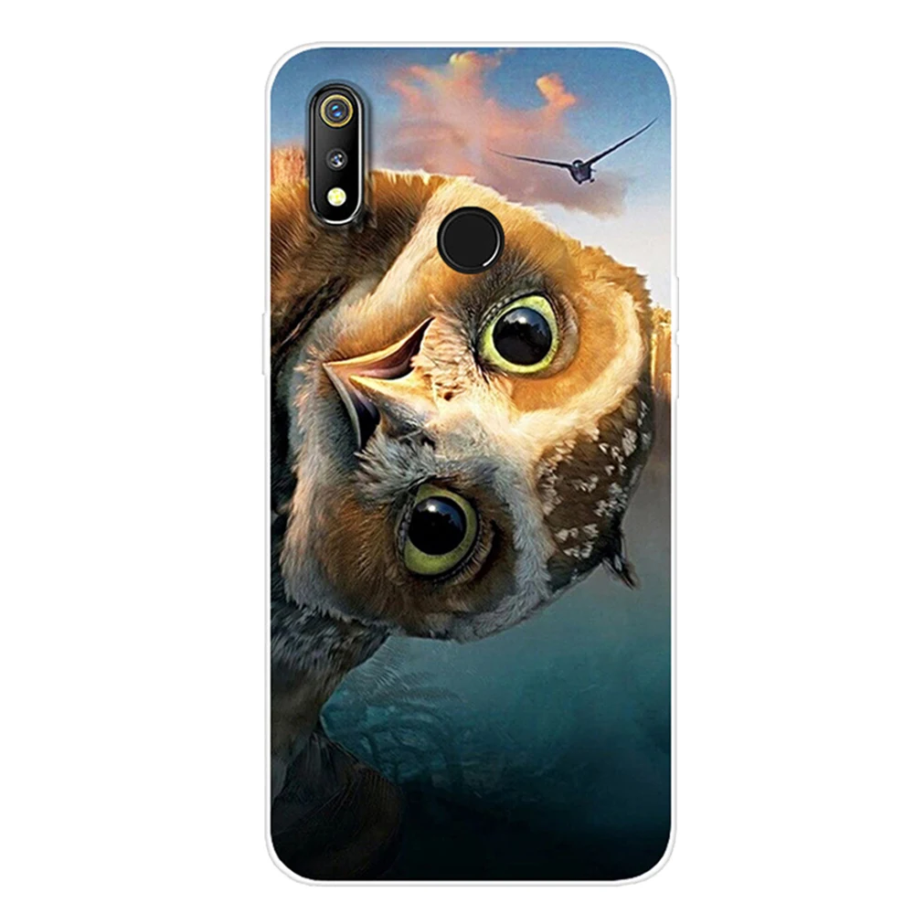 Мягкий ТПУ чехол для телефона OPPO F9 F7 F5 мультяшный окрашенный F11 Pro Чехол Realme X 3