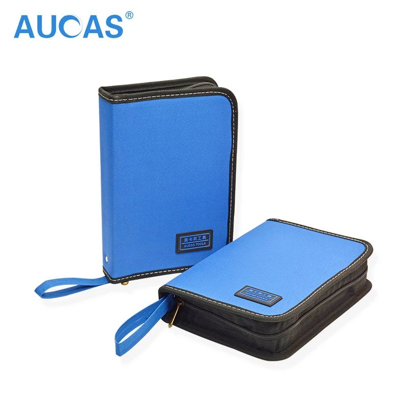 Aucas network tools bag Multitool Network Repairing Set Tool Storage Bag Oxford Cloth Hardware Bag Pouch Blue