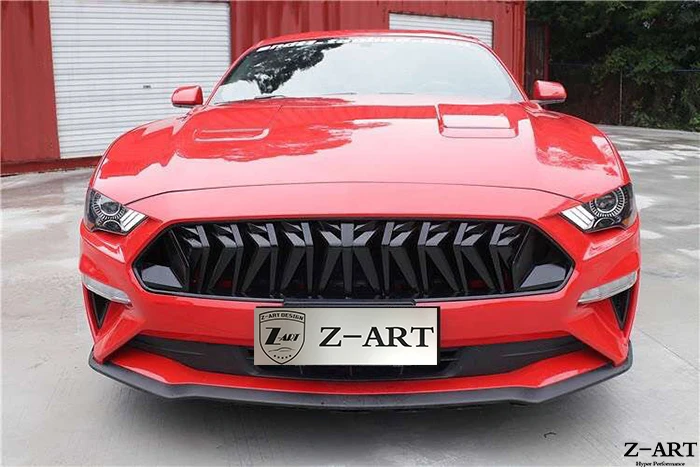 Z-ART Передняя решетка для Ford Mustang- ABS фронтальная решетка по EMS