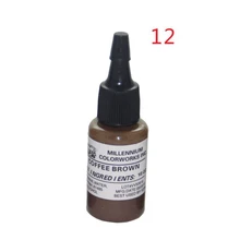 Кофейно-коричневый цвета 5 шт./лот Высокое качество Классический Перманентный макияж набор чернил для тату 15 мл/бутылка(1/2 OZ) косметический набор для рисования краски для татуажа бровей