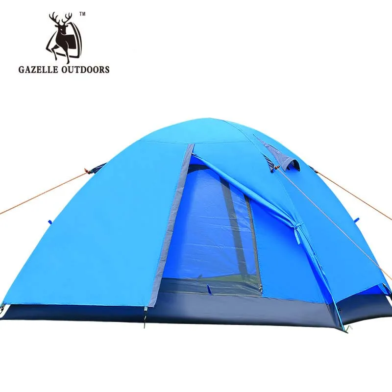 GAZELLE OUTDOORS 1-2 person Double Layer Tents Ultralight Outdoor Hiking Camping Tent Waterproof Picnic fishing beach Sunshade